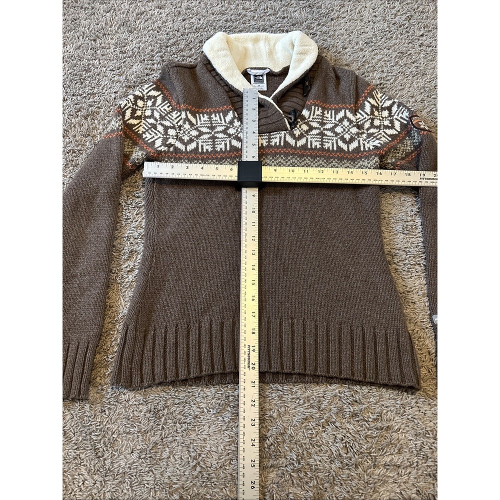 THE NORTH FACE Women's Small S Wool/cotton blend sweater AN9Z Toggle Long sleeve - Picture 5 of 8